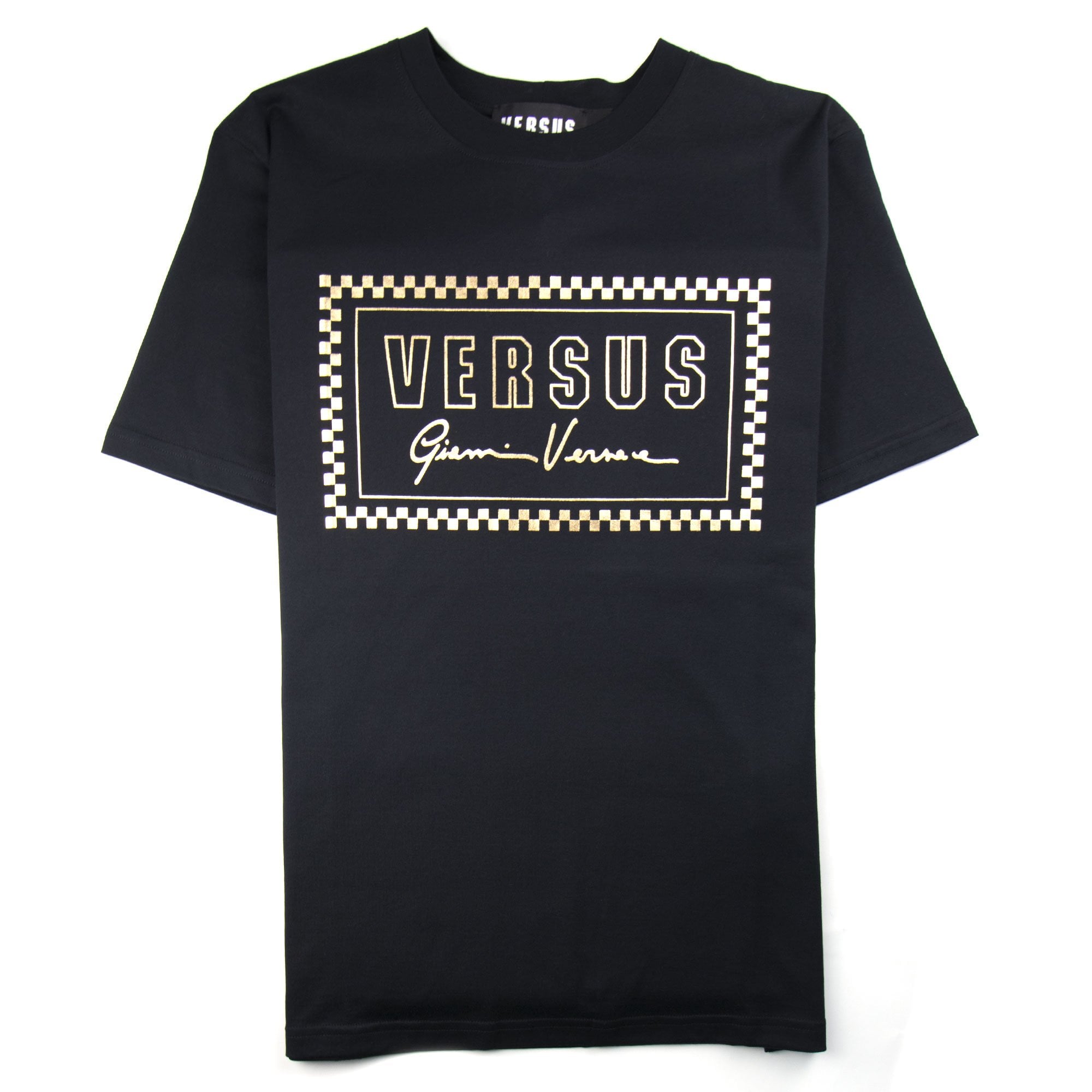 Versace Versus 90's Foil Logo T-Shirt Black/Gold