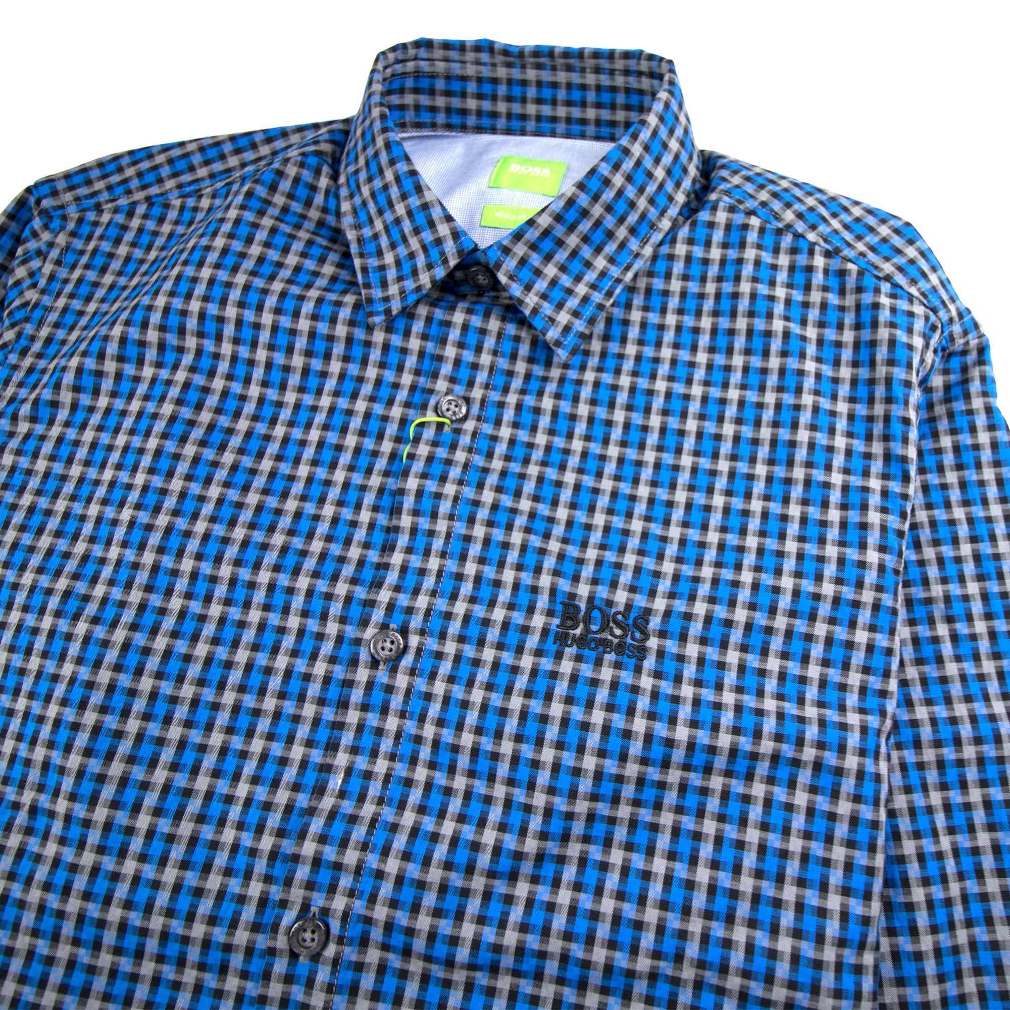 Hugo Boss C-Buster Check Shirt Blue