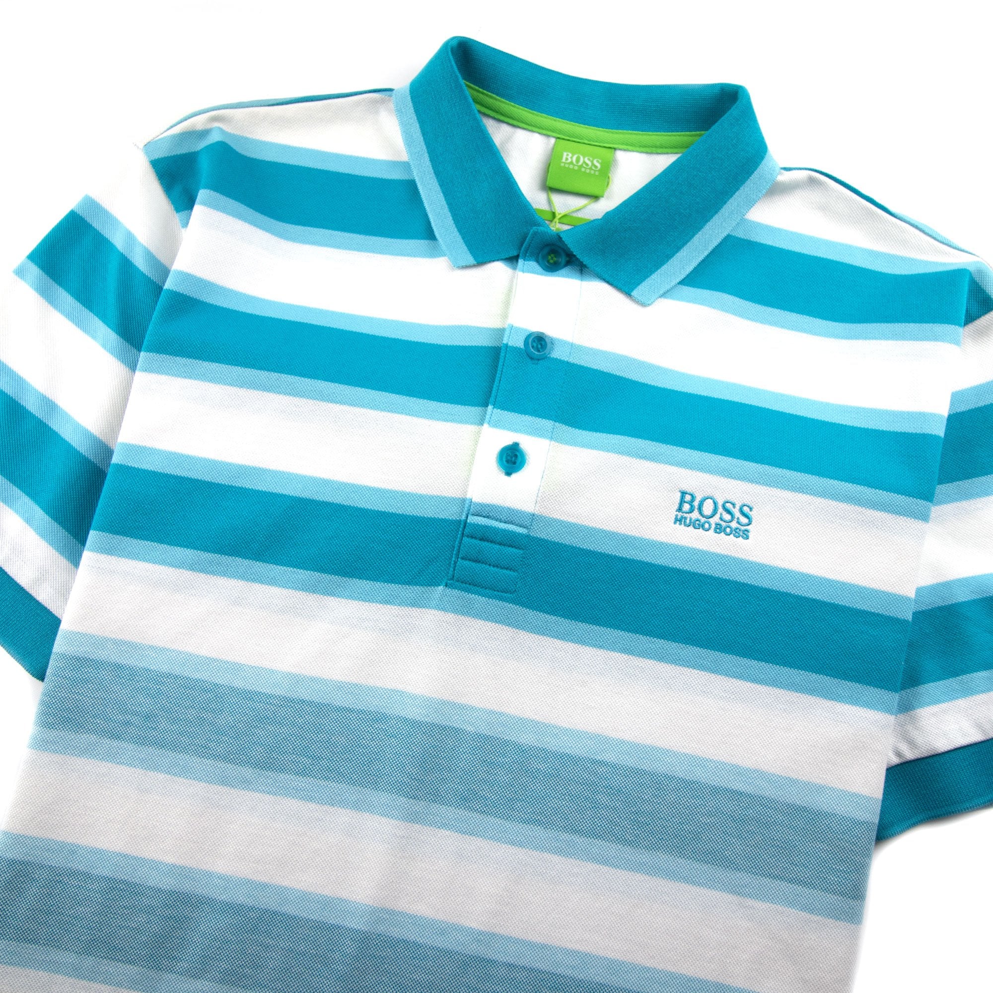 Hugo Boss Paddy 1 Striped Short Sleeve Baby Blue