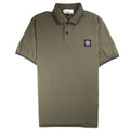 Stone Island Twin Tipped Short Sleeve Polo Shirt 'Regular Fit' Khaki