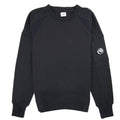 CP Company Diagonal Fleece Lens Sweatshirt w/ Waist String Black