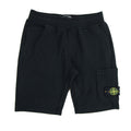Stone Island Junior Bermuda Fleece Shorts Black V0029
