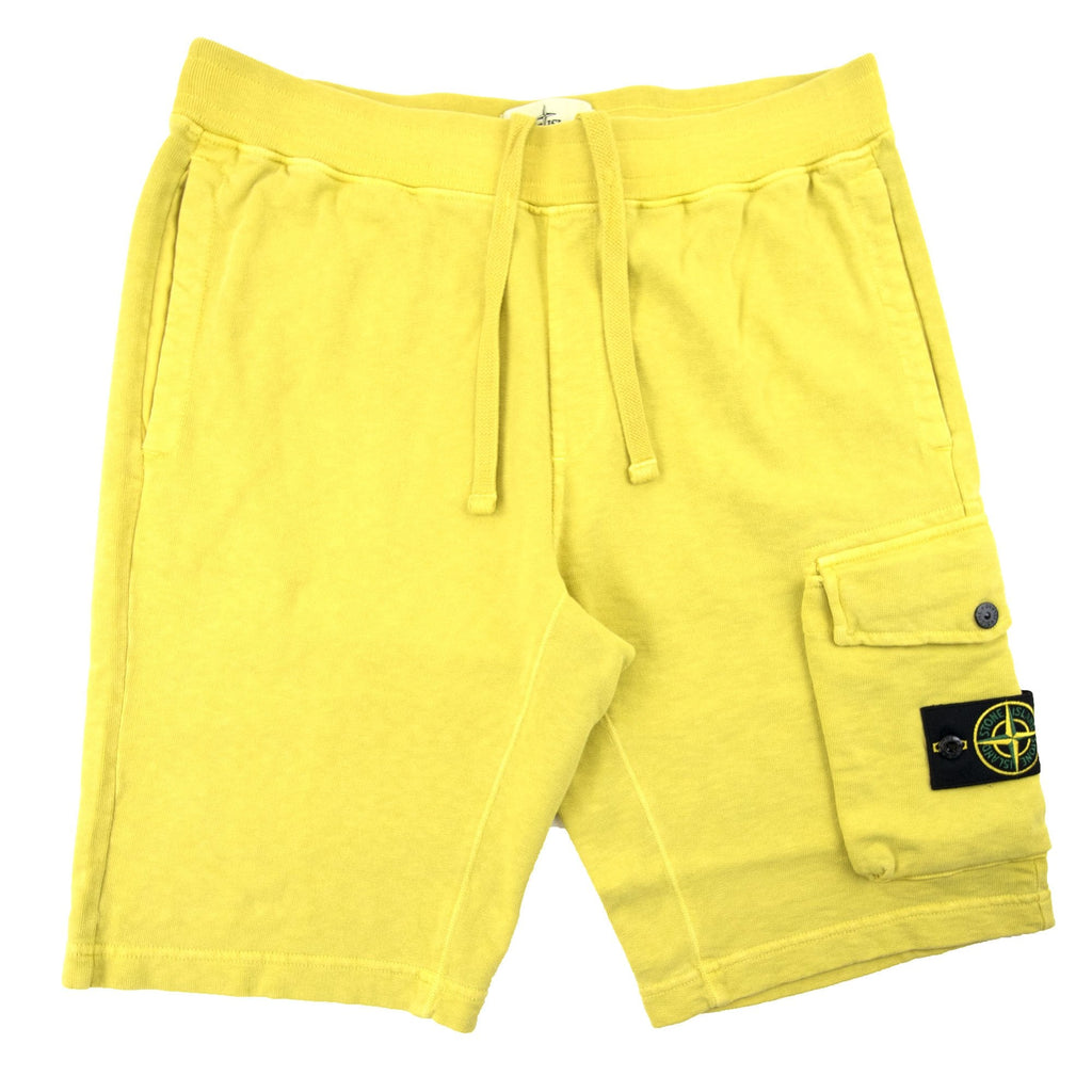 Stone Island 65860 Garment Dyed Shorts Yellow V0138