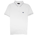 Armani Jeans Tipped Logo Polo Shirt White 0100