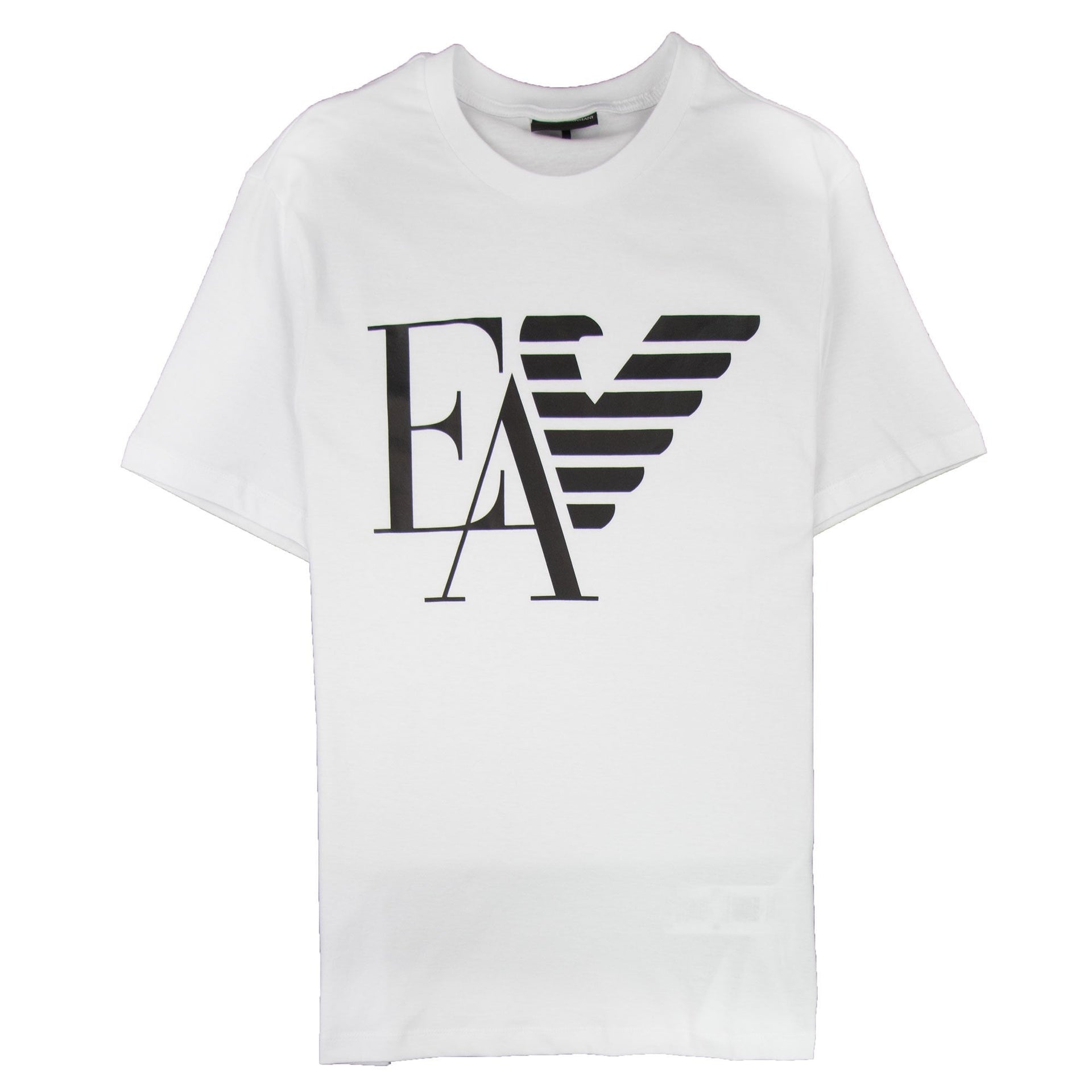 Armani Jeans Ea Eagle Print Logo T-shirt Bianco Ottico 0100 ONU Onu