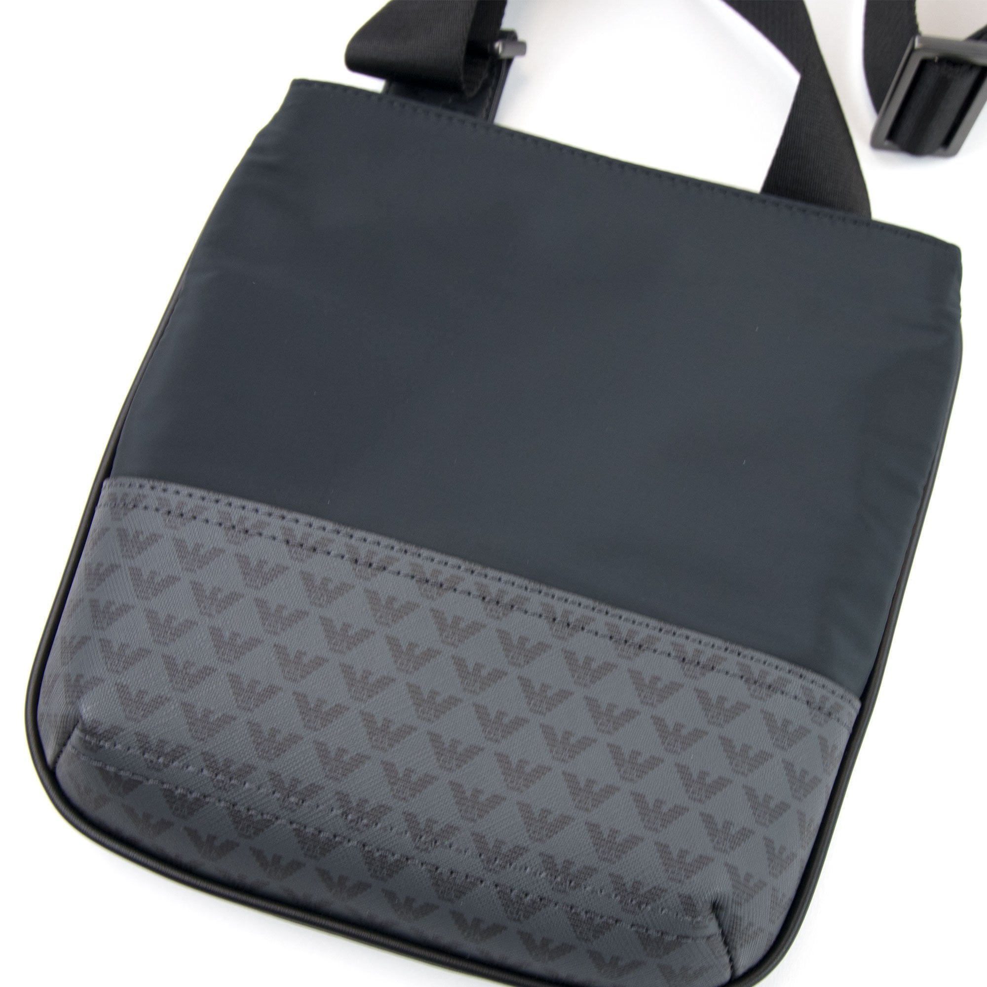 Armani Jeans Logo Print Small Item Bag Navy/black