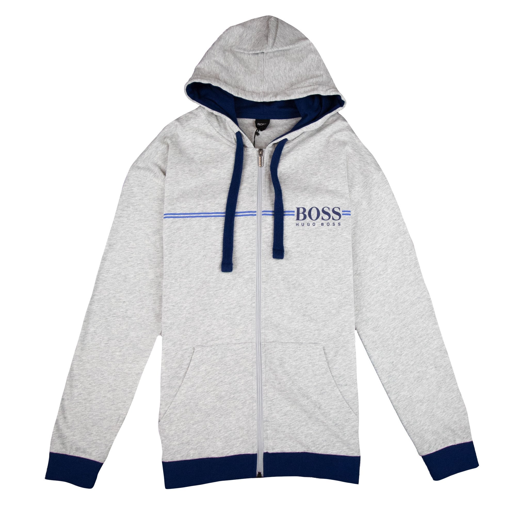 Hugo Boss Authentic Hooded Jacket Grey/Blue