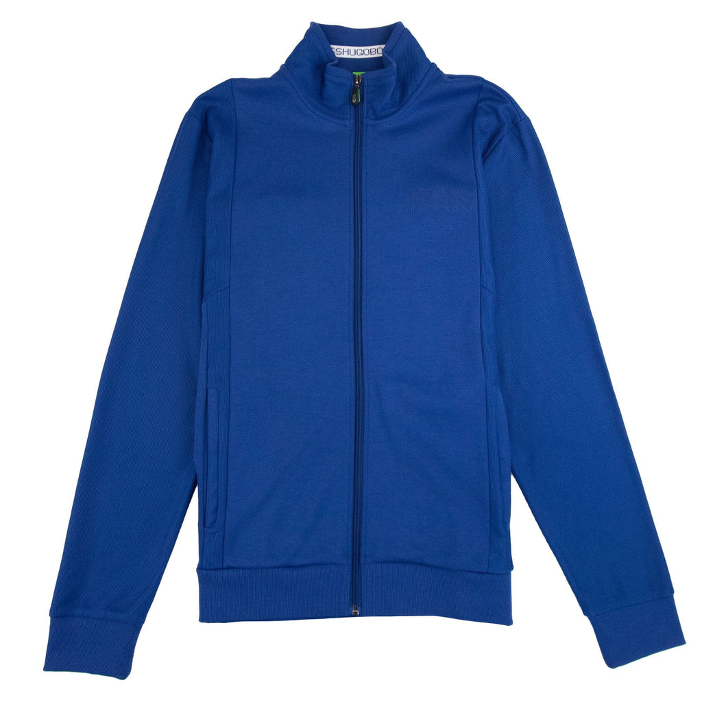 Hugo Boss Full Zip Funnel Neck Cardigan Royal Blue