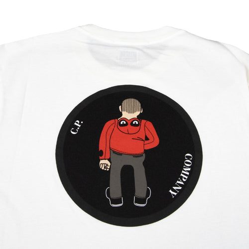 CP Company Cartoon Back Print T-shirt White 103