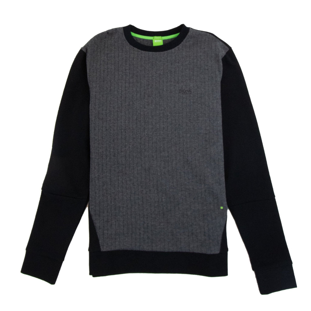 Hugo Boss Heringbone Salbo Sweatshirt Black/Grey
