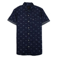 True Religion All Over Monogram Print Shirt Blue