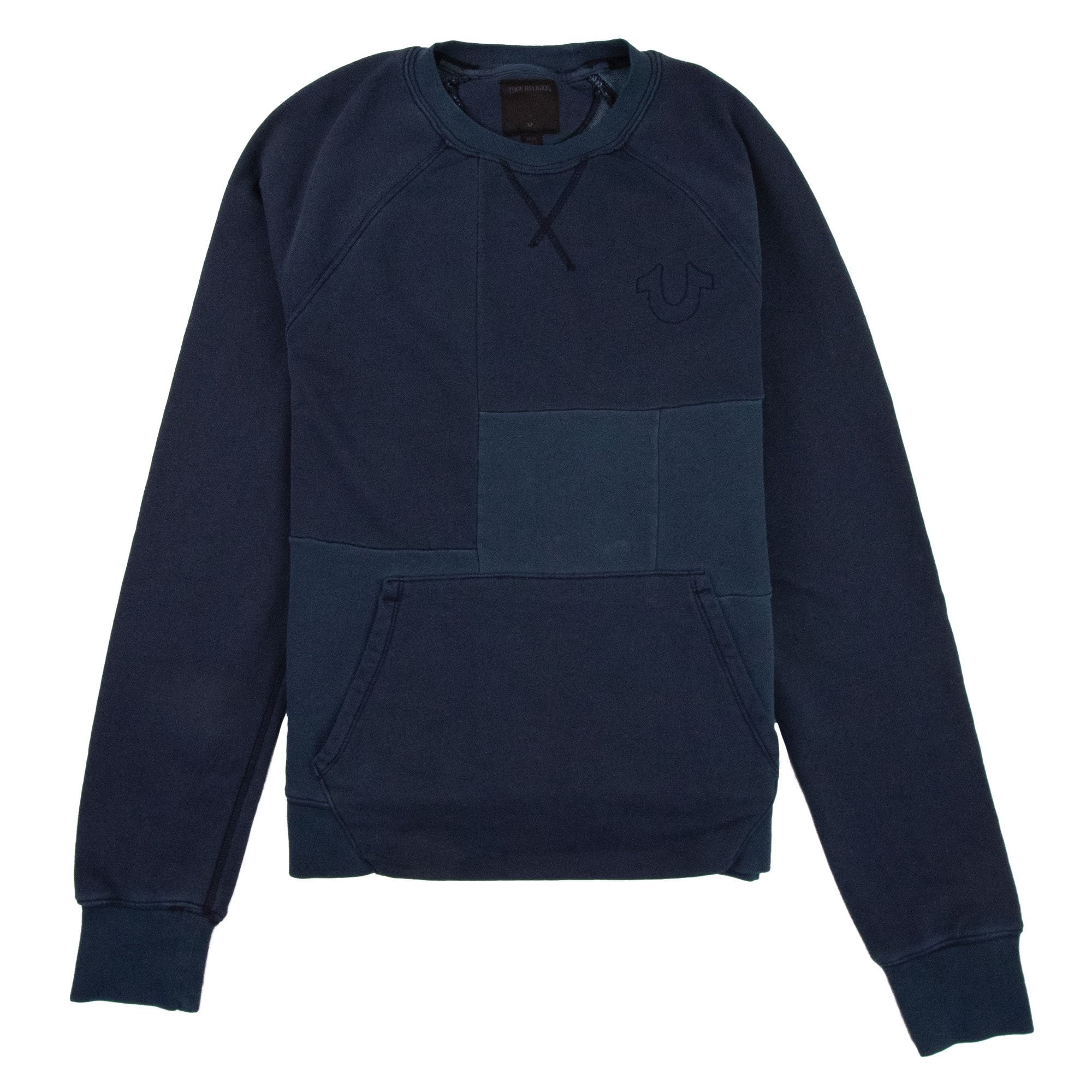 True Religion Patchwork Sweatshirt Navy