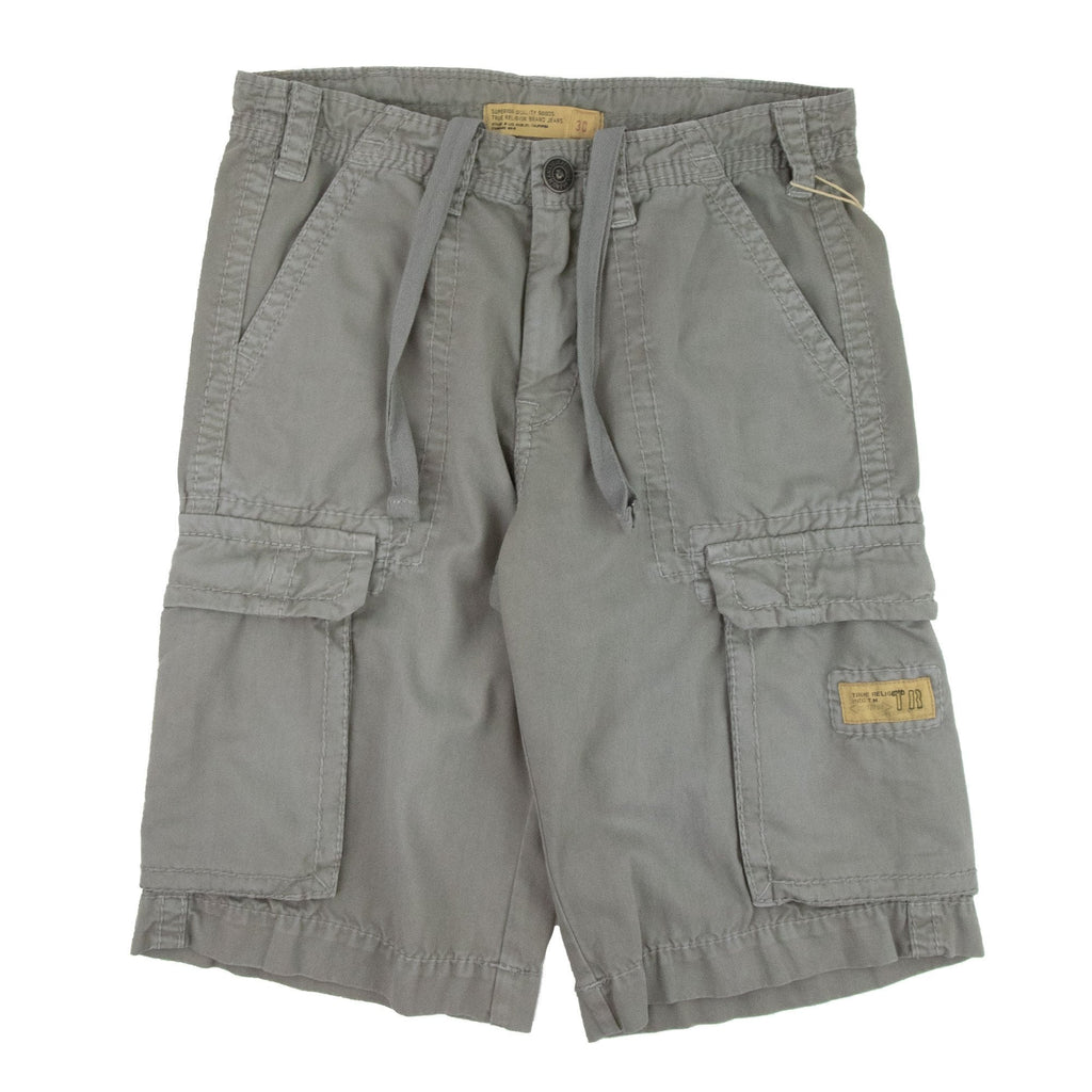 True Religion Isaac Cargo Shorts Grey