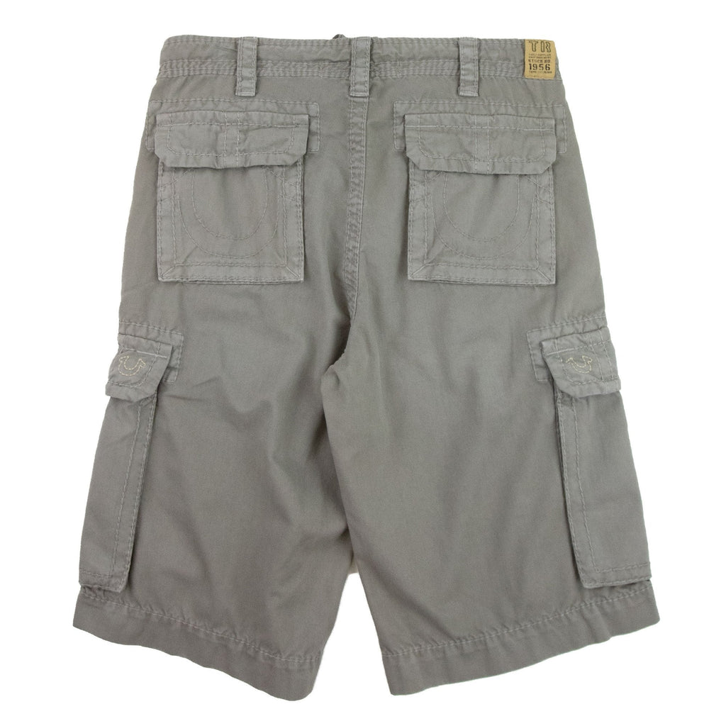 True Religion Isaac Cargo Shorts Grey