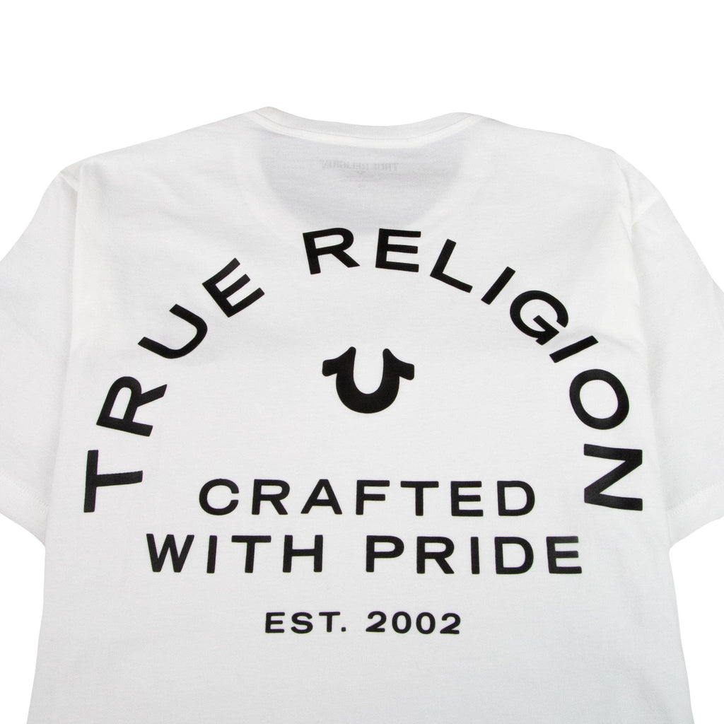True Religion Crafted With Pride Crew Neck T-Shirt White