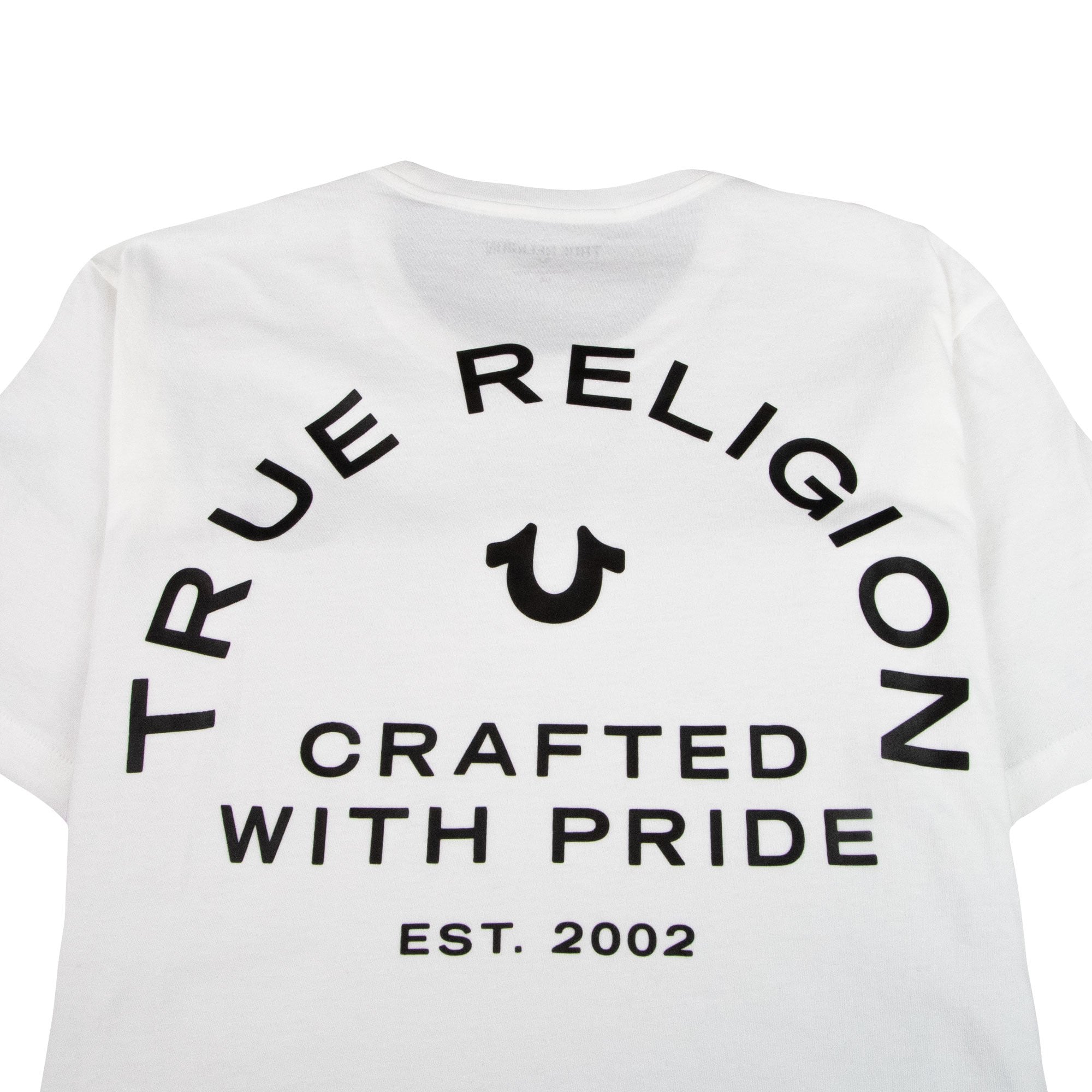 True Religion Crafted With Pride Crew Neck T-Shirt White