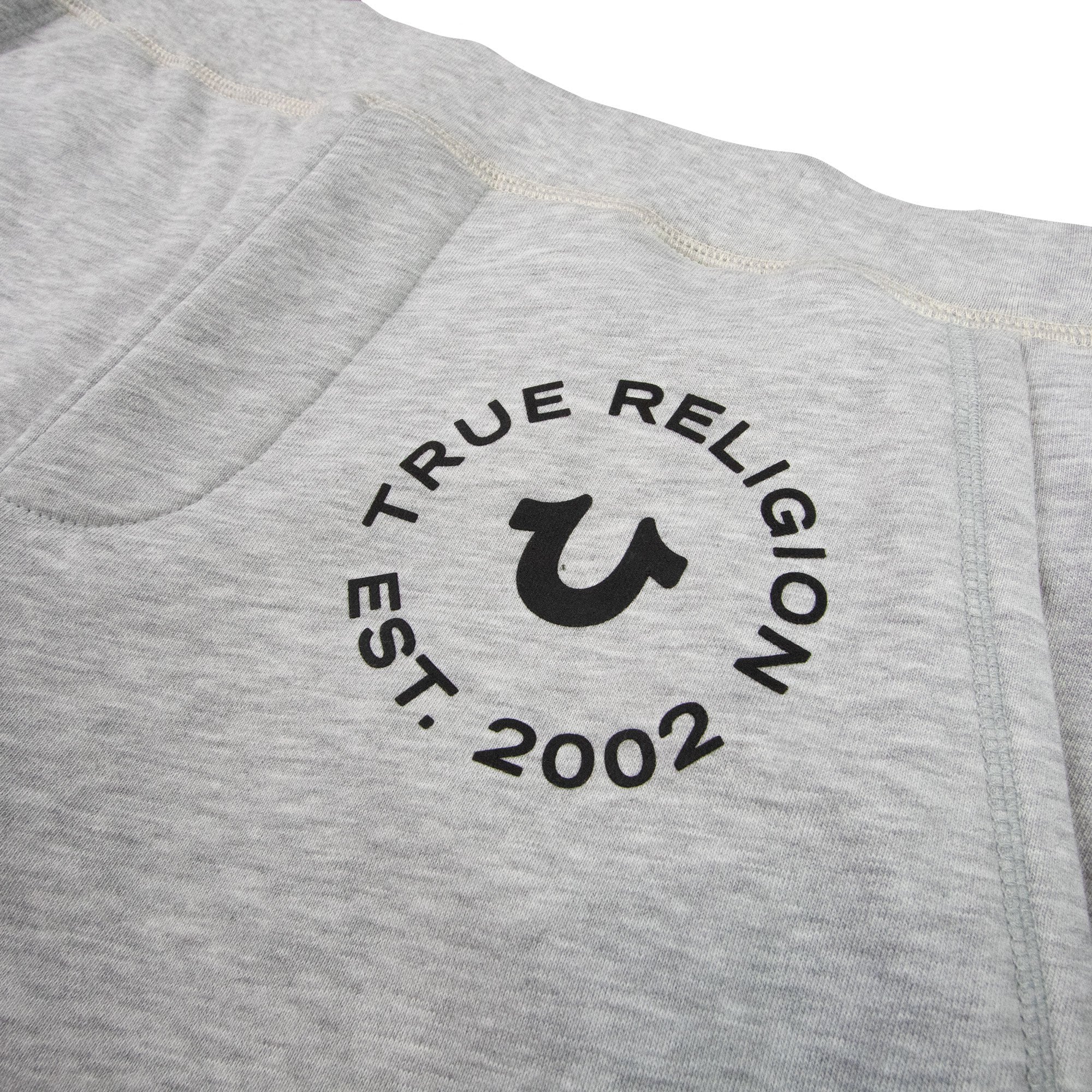 True Religion Wide Leg Pocket Logo Sweatpant Grey