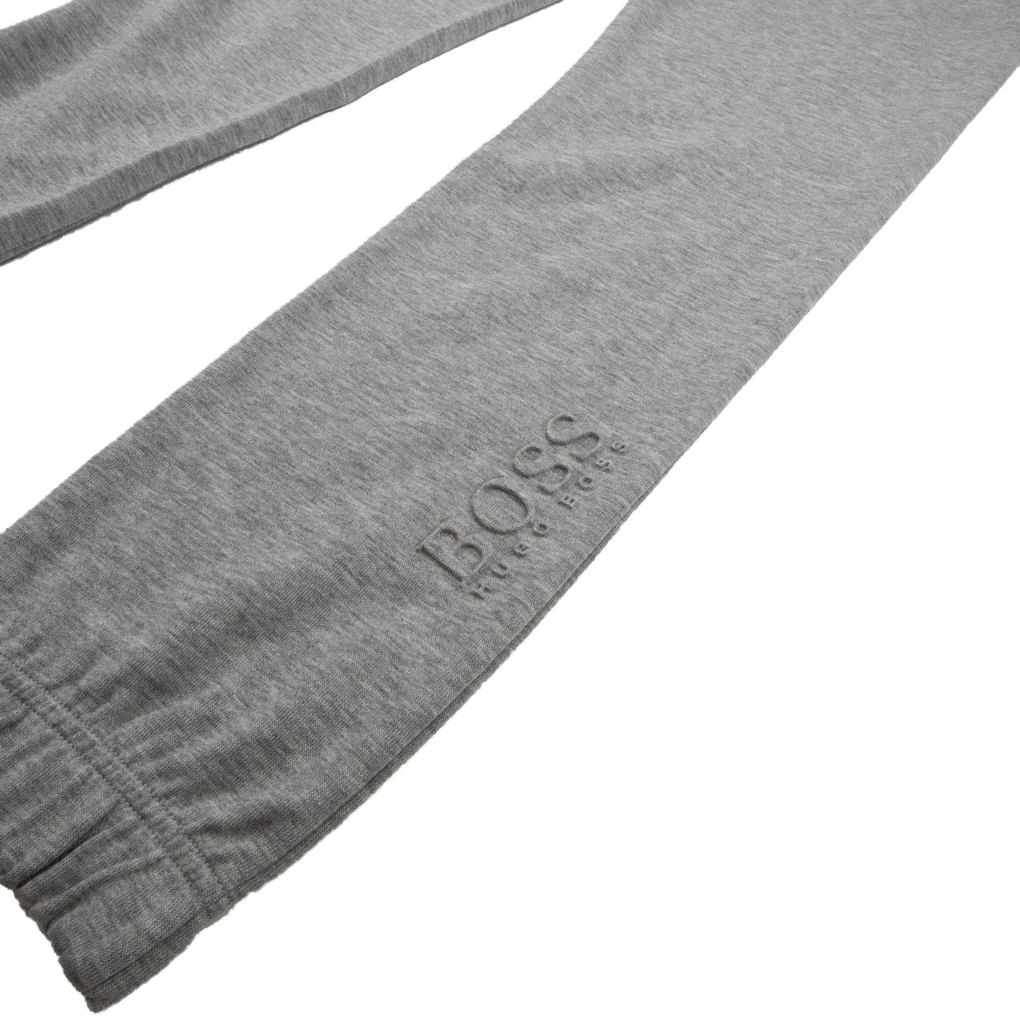 Hugo Boss Hadiko Embossed Logo Tracksuit Bottom Grey