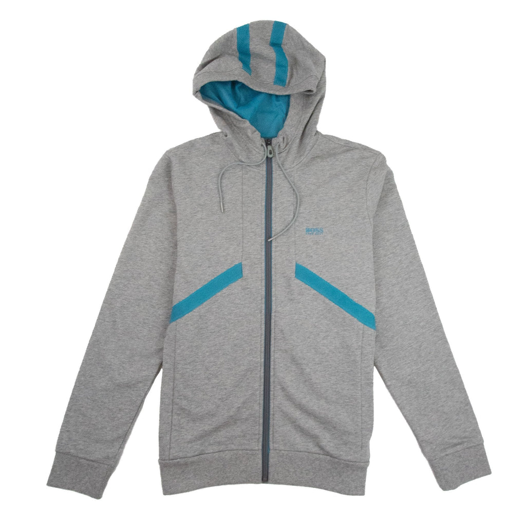 Hugo Boss Saggy 1 Mesh Hoodie Grey/Teal