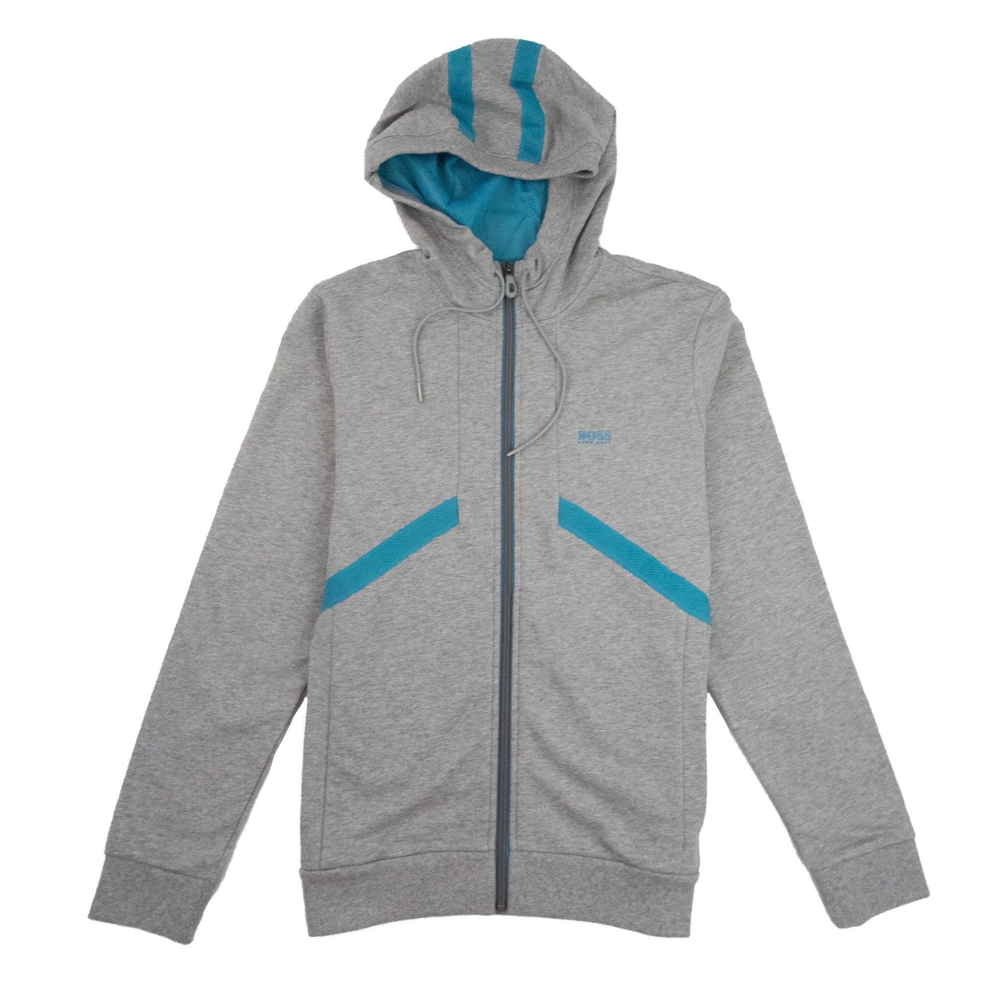 Hugo Boss Saggy 1 Mesh Hoodie Grey/Teal