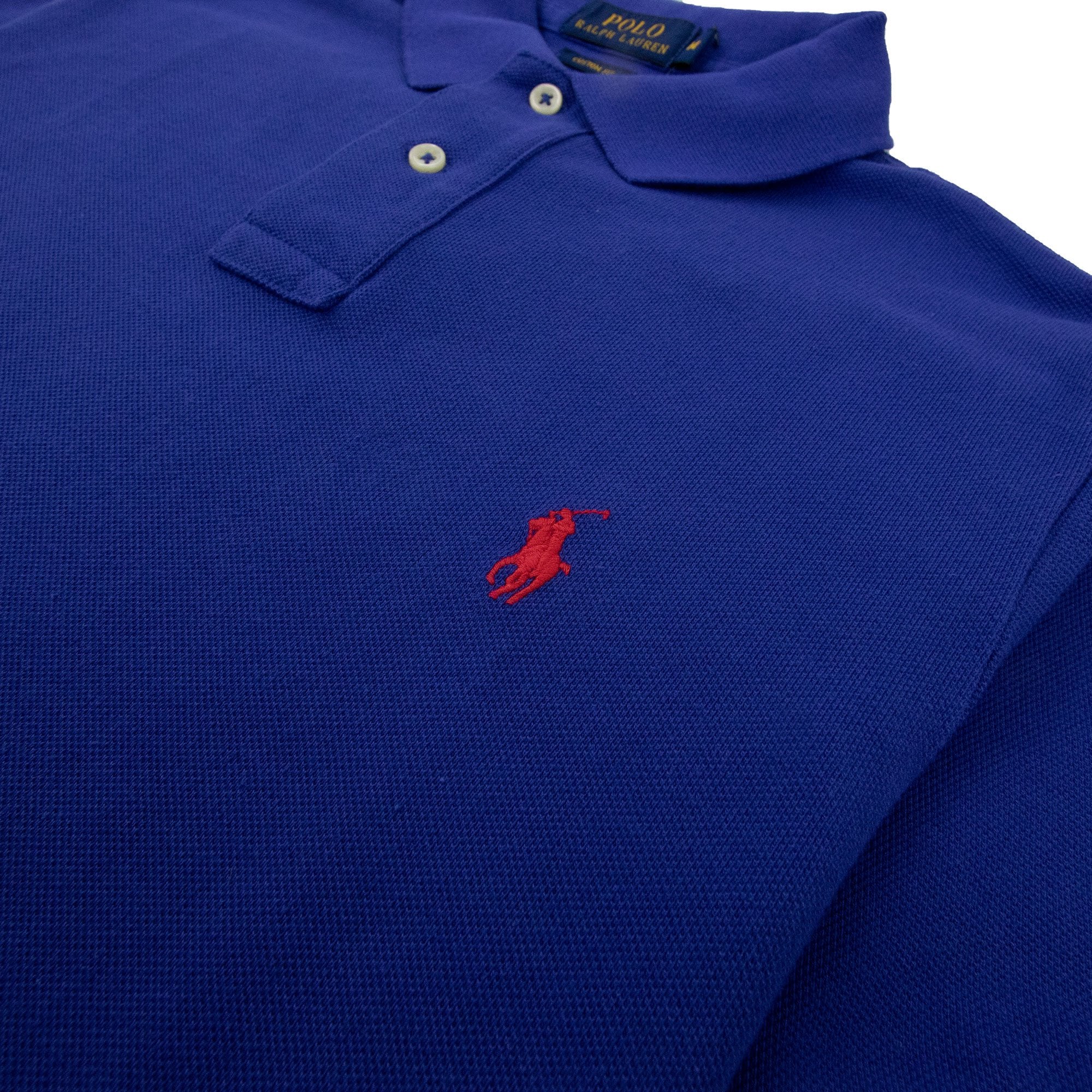 Polo Ralph Lauren Custom Fit Short Sleeve Polo Graphic Royal