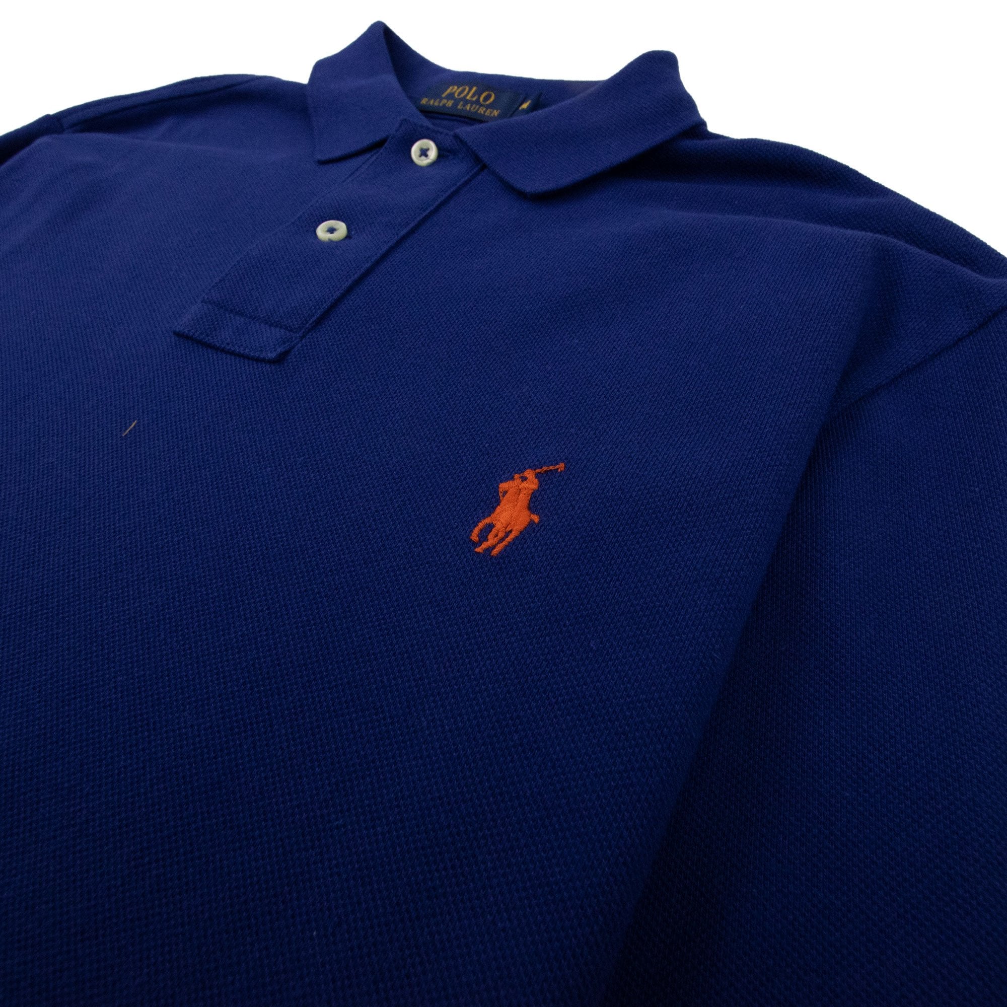 Polo Ralph Lauren Slim Fit Long Sleeve Polo Shirt Elec Blue