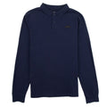 True Religion Leather Badge Long Sleeve Polo Blue