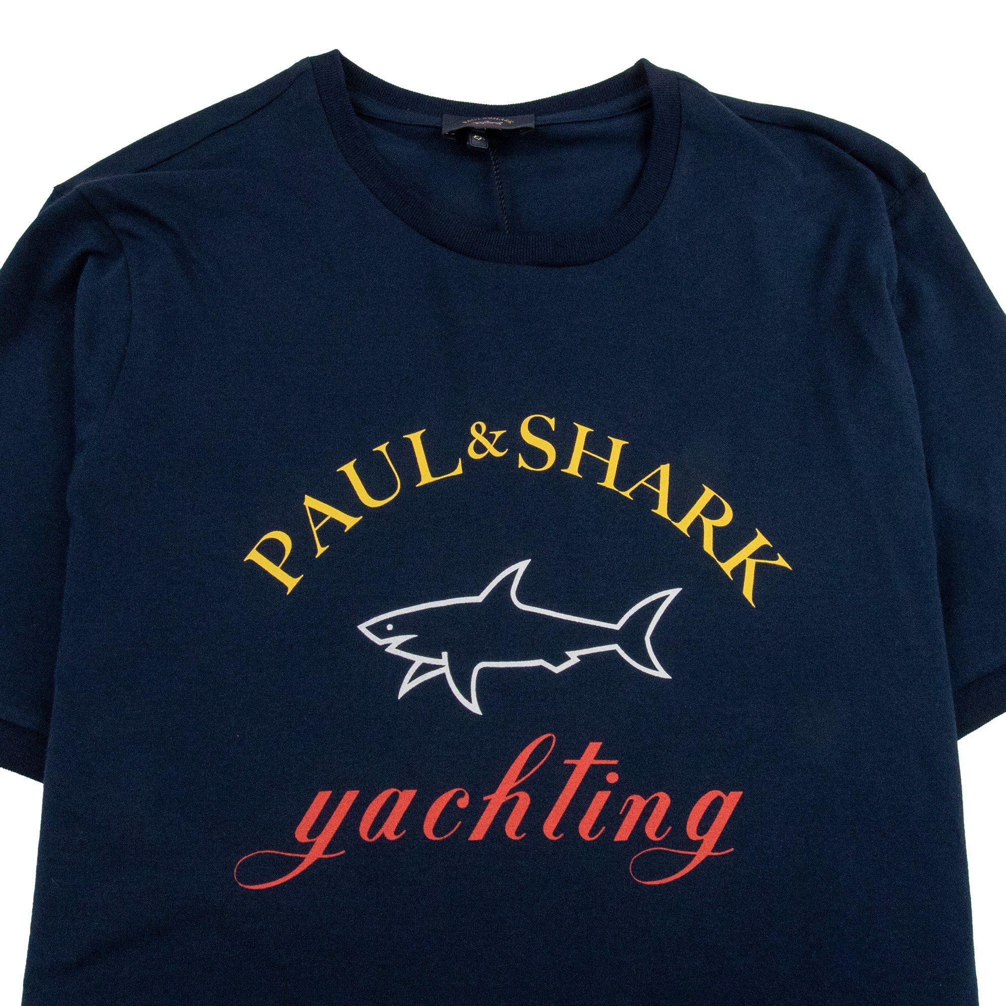 Paul And Shark Yachting Logo Ringer T-shirt Navy