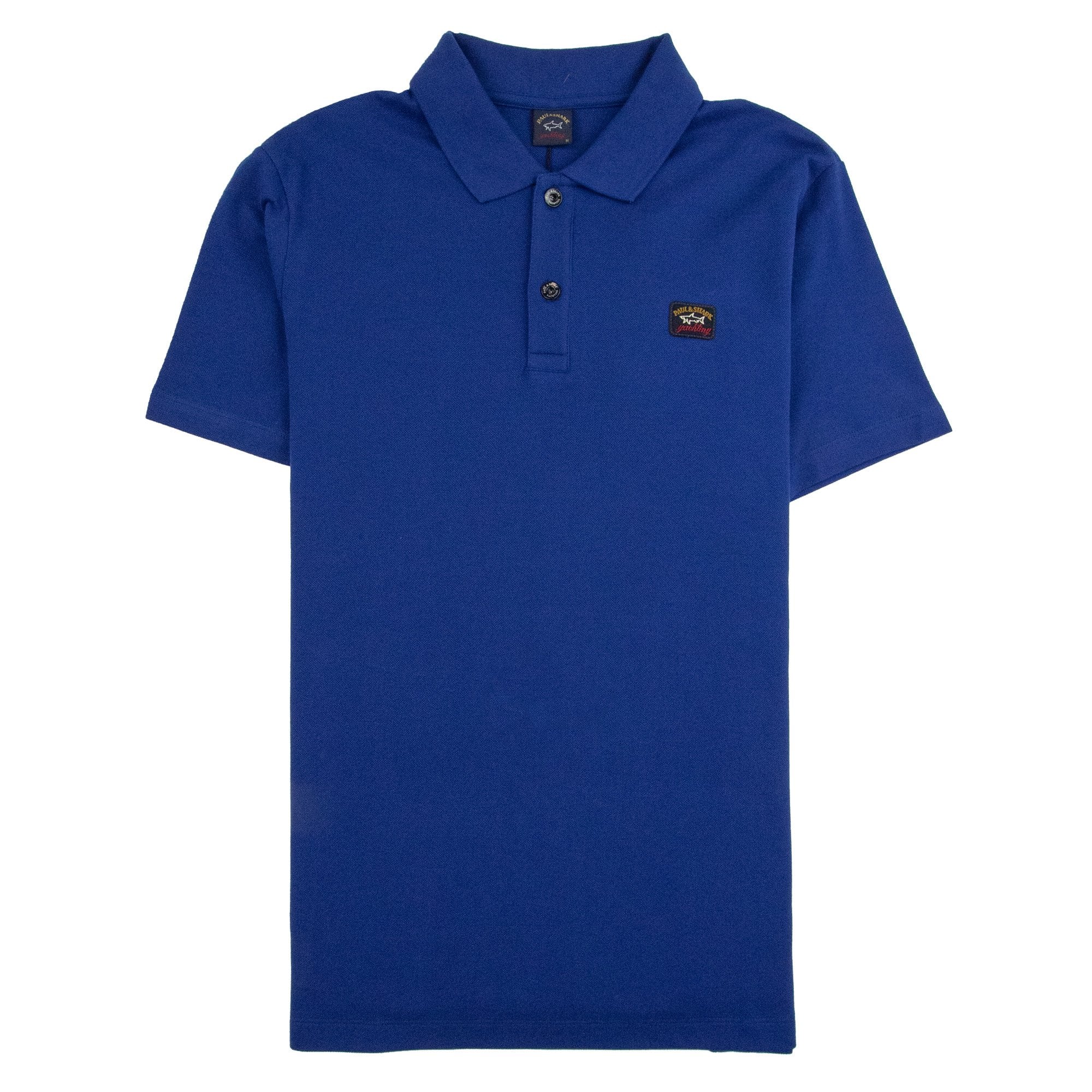 Paul And Shark Short Sleeve Badge Logo Polo Shirt Blue