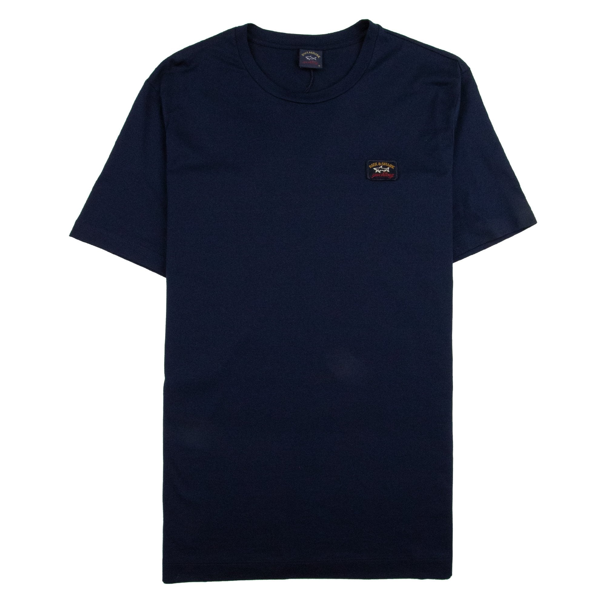 Paul And Shark Crew Neck Logo T-shirt Navy