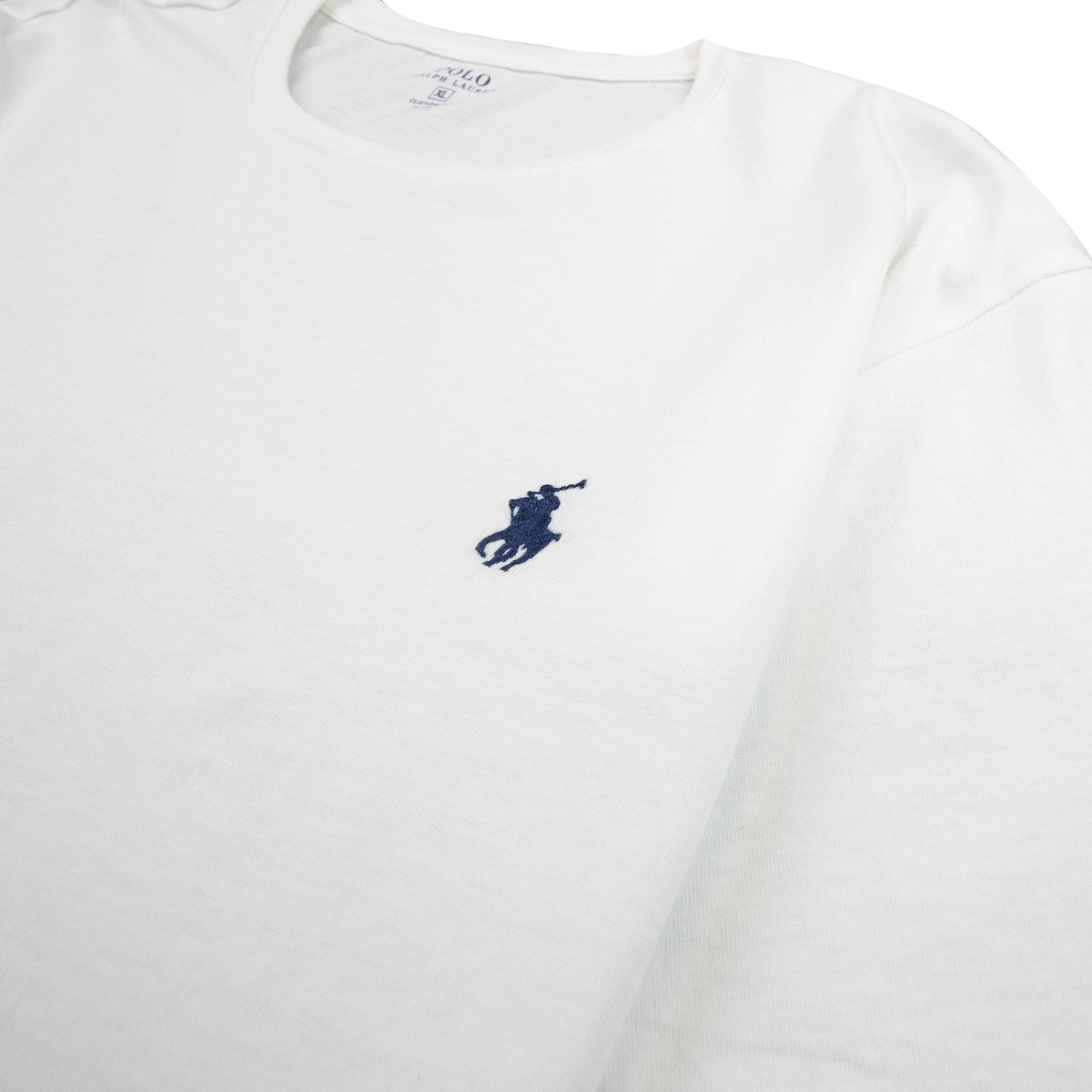 Polo Ralph Lauren Custom Fit Short Sleeve Crew T-Shirt White