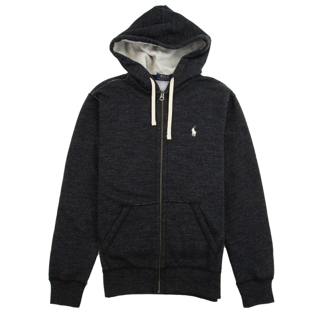 Polo Ralph Lauren Knit Zip Up Hoody Dark Grey