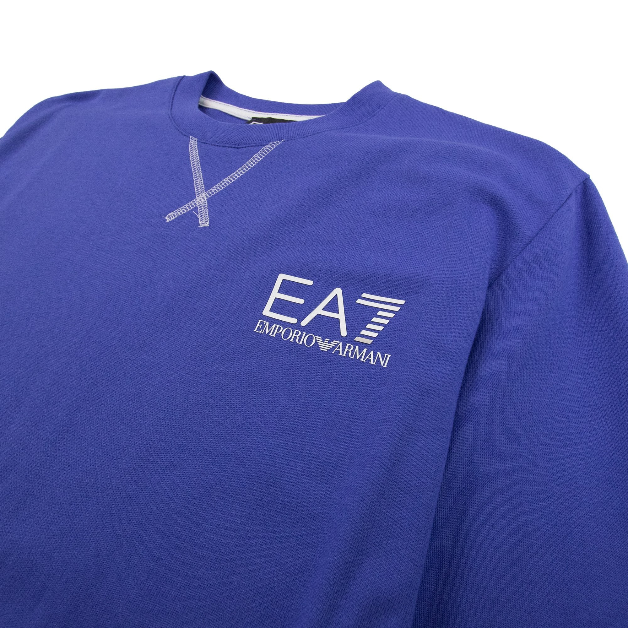 EA7 Train Core ID Sweatshirt W/ Pockets Dazzling Blue