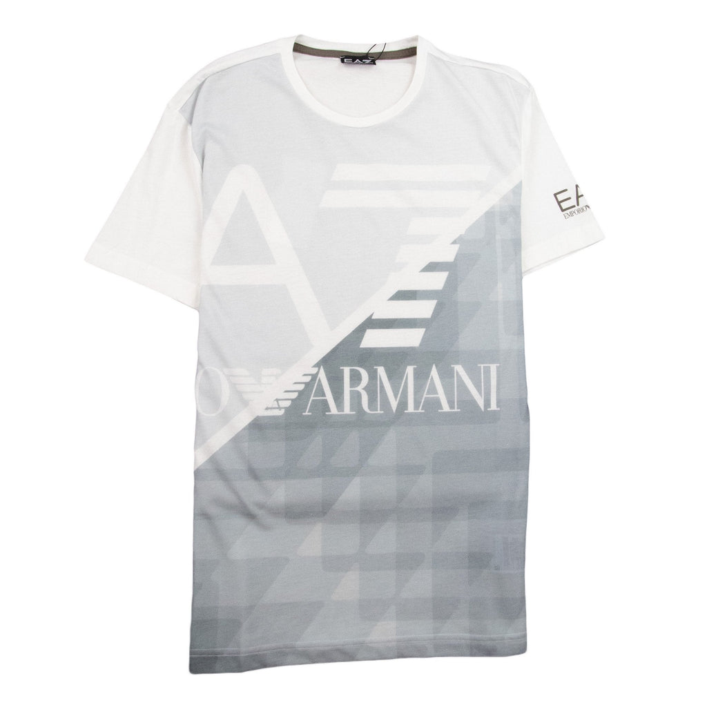 EA7 Mountain Logo T-shirt Bianco
