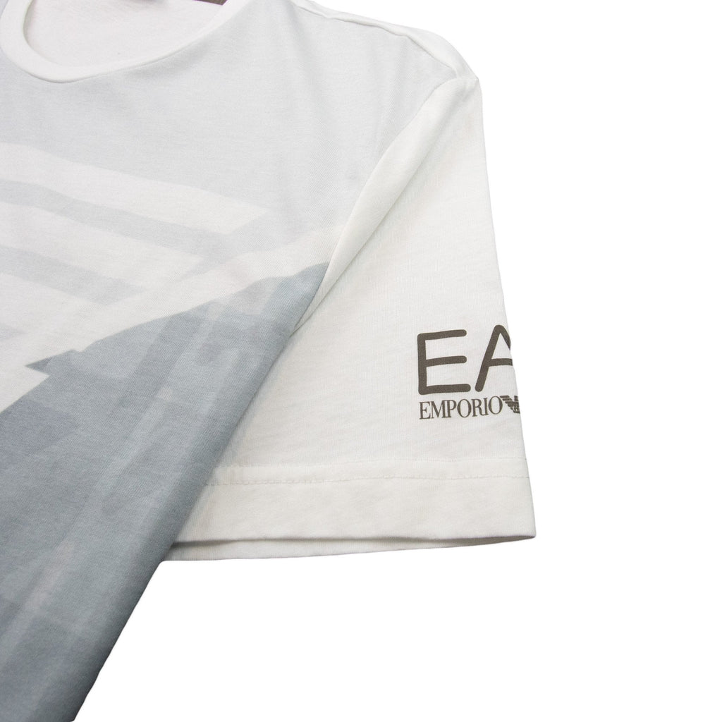 EA7 Mountain Logo T-shirt Bianco