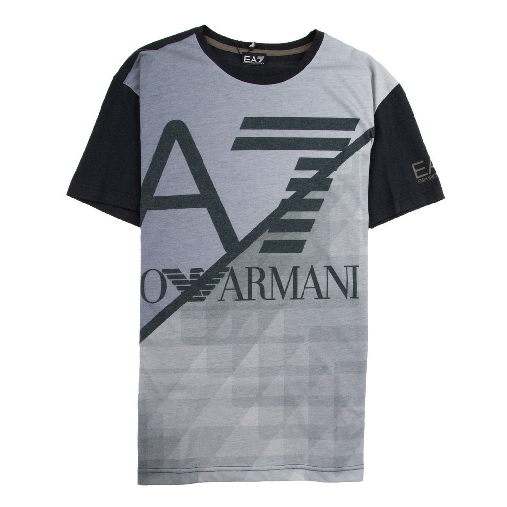 EA7 Mountain Logo T-shirt Nero