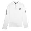 EA7 Train Soccer Long Sleeve Polo White