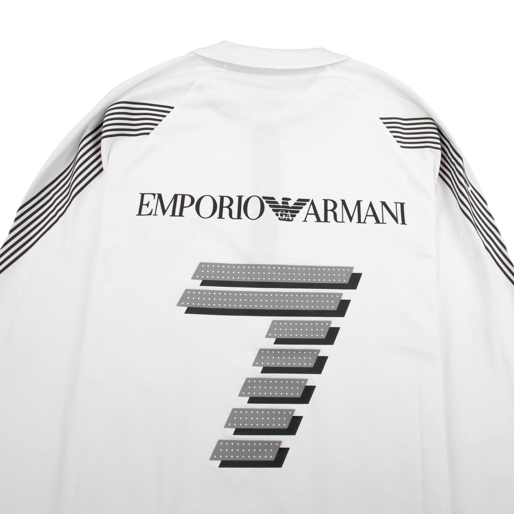 EA7 Train Soccer Long Sleeve Polo White