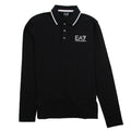 EA7 Train Core Id Long Sleeve Polo Shirt Black