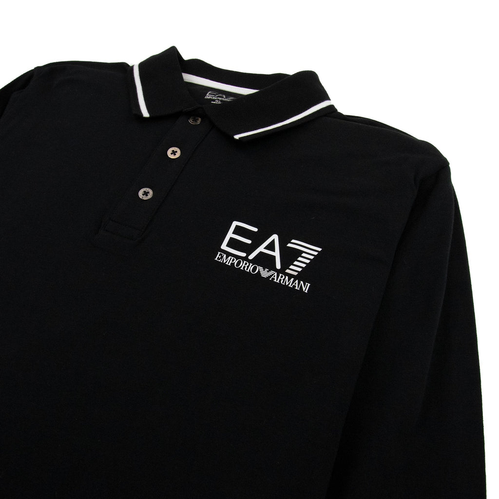 EA7 Train Core Id Long Sleeve Polo Shirt Black