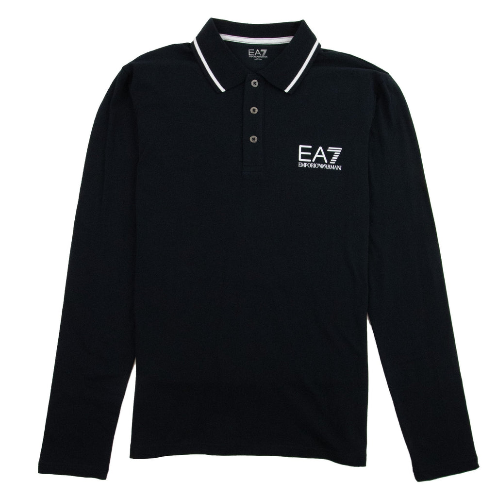 EA7 Train Core Id Long Sleeve Polo Shirt Darkslate