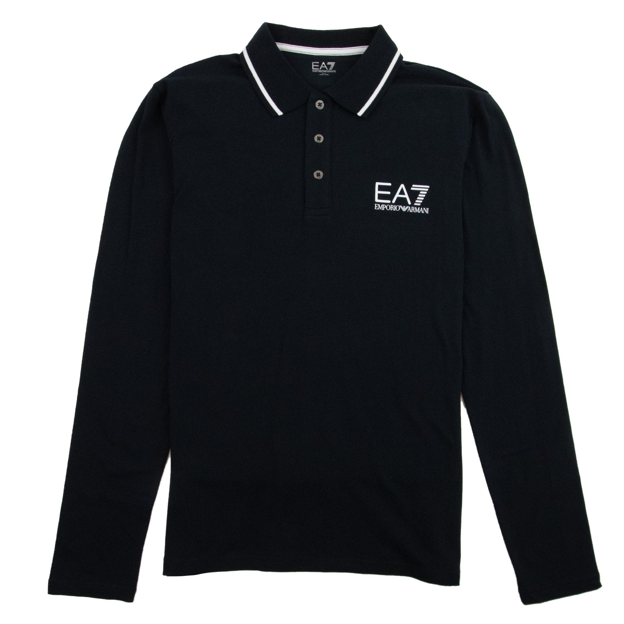 EA7 Train Core Id Long Sleeve Polo Shirt Darkslate