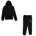 EA7 Triple Logo Press Stud Full Tracksuit Black