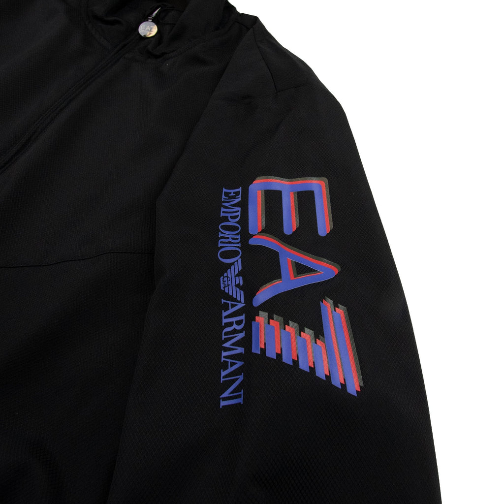 EA7 Triple Logo Woven Tracksuit Black