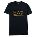 EA7 3D Gold Logo T-shirt Navy Blue