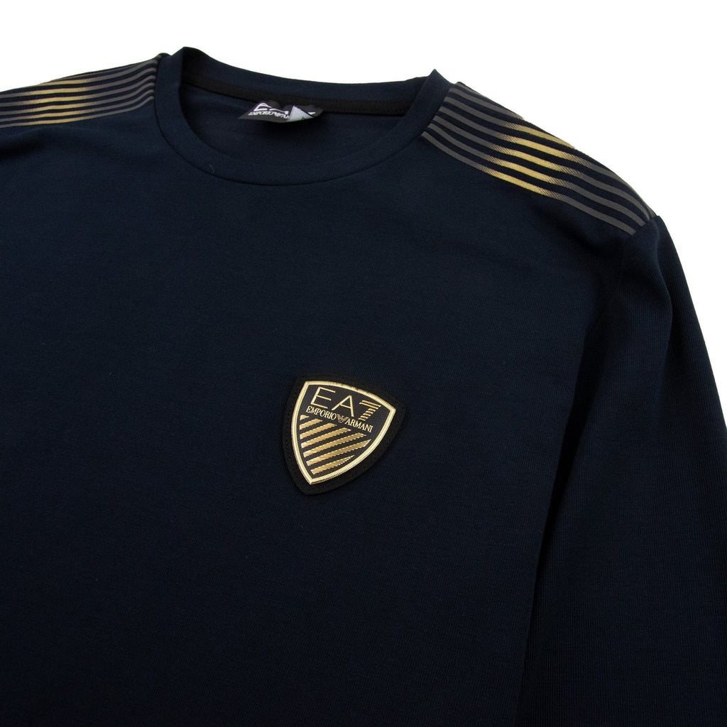 EA7 Train Soccer Long Sleeve T-shirt Navy