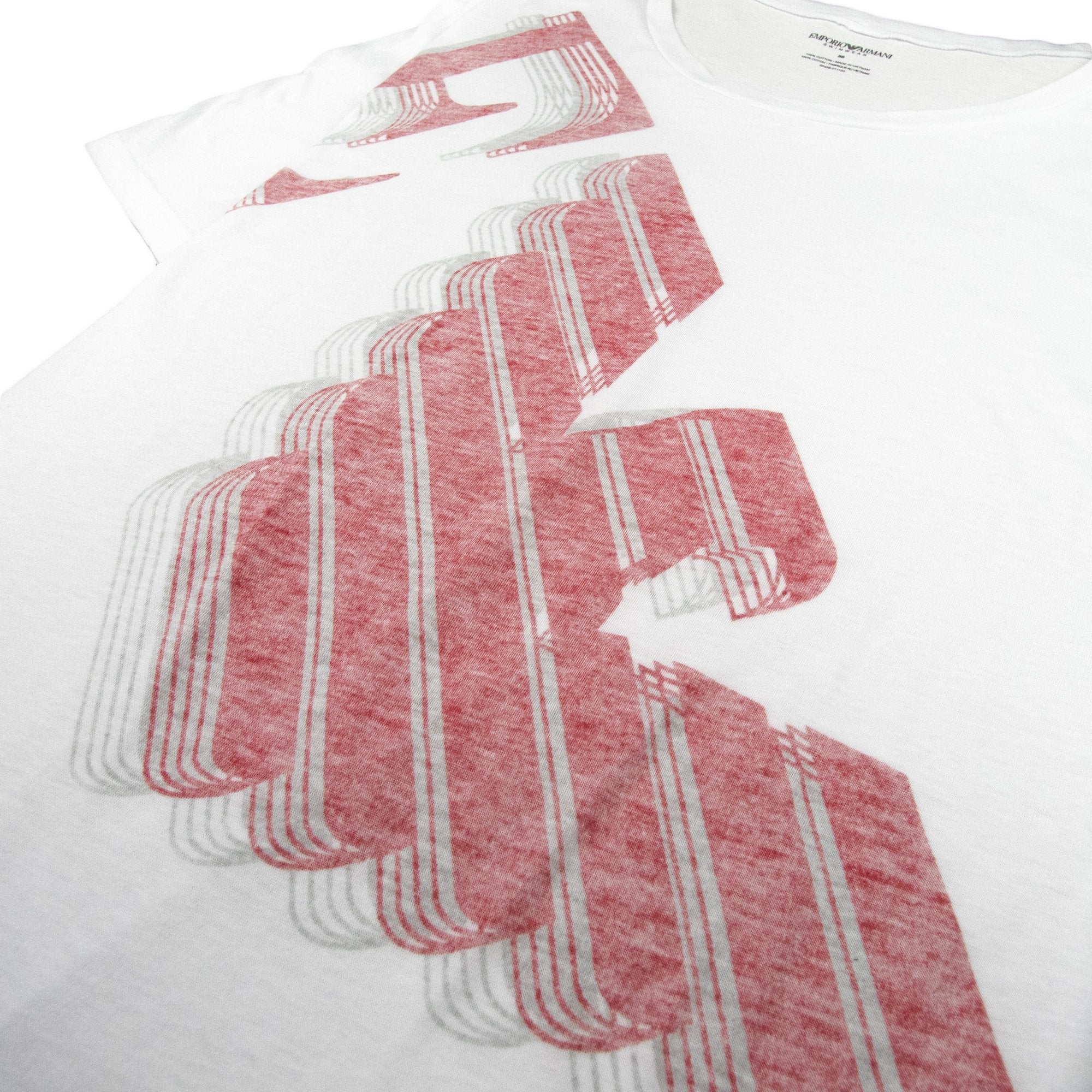 EA7 Swimwear Front Big Logo T-shirt White