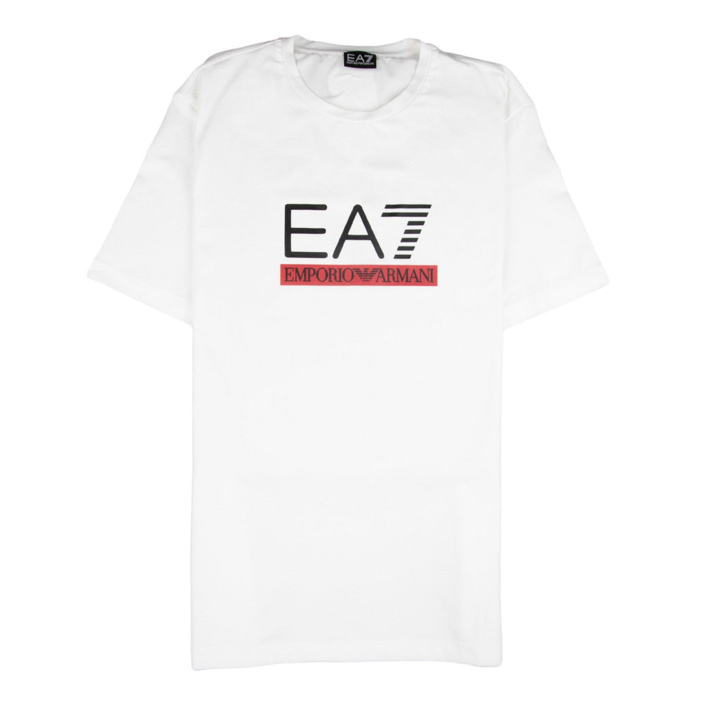 EA7 Train Graph Crew Neck T-Shirt White