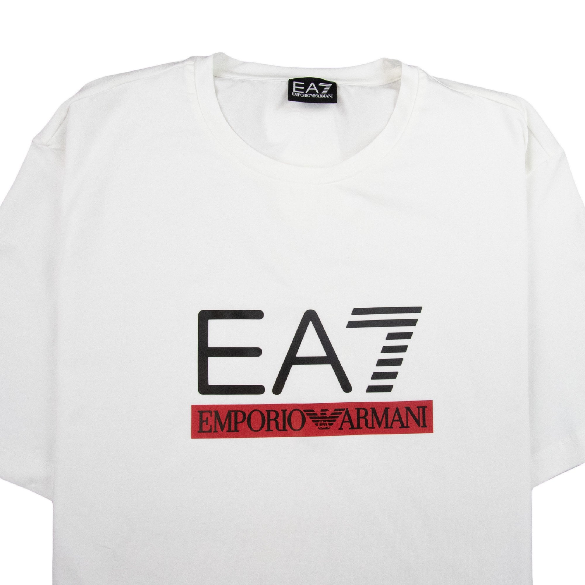 EA7 Train Graph Crew Neck T-Shirt White