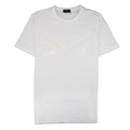 Fendi Bag Bugs Eyes Embossed Stud T-shirt White